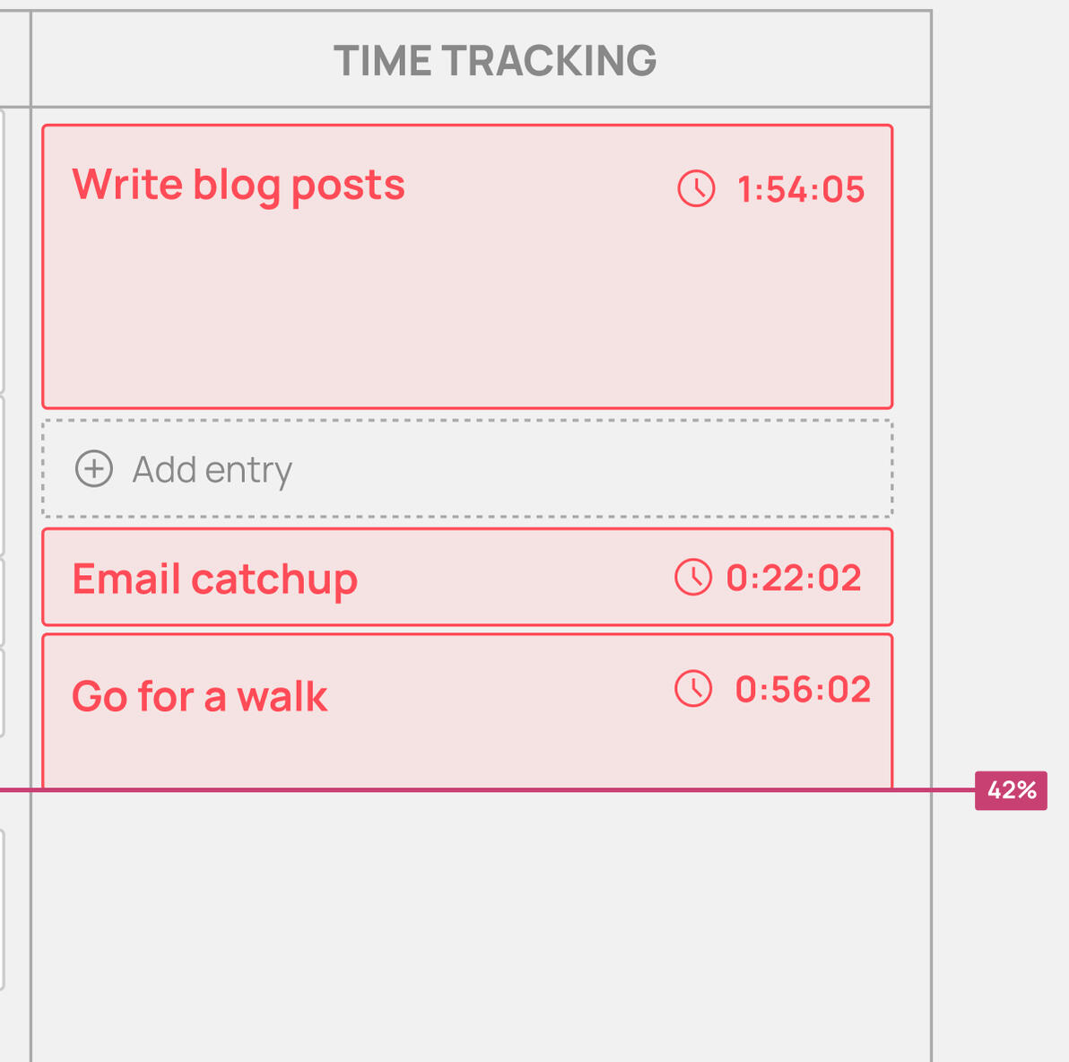 Daily time tracker